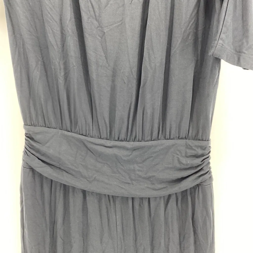 Soft Surroundings Toujours Charcoal black Jersey Knit Jumpsuit comfortable - Image 4