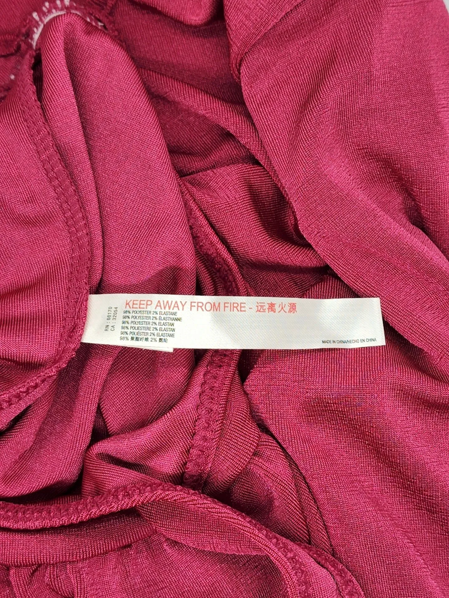 NWOT Ruched Sleeve Maroon Bodysuit - Image 6