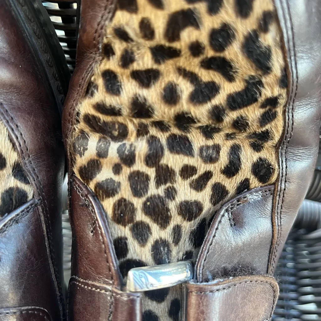 Brighton Leopard Haircalf Leather Loafers - Image 10