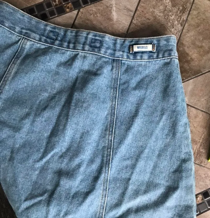 Button Up Denim Skirt - Image 4