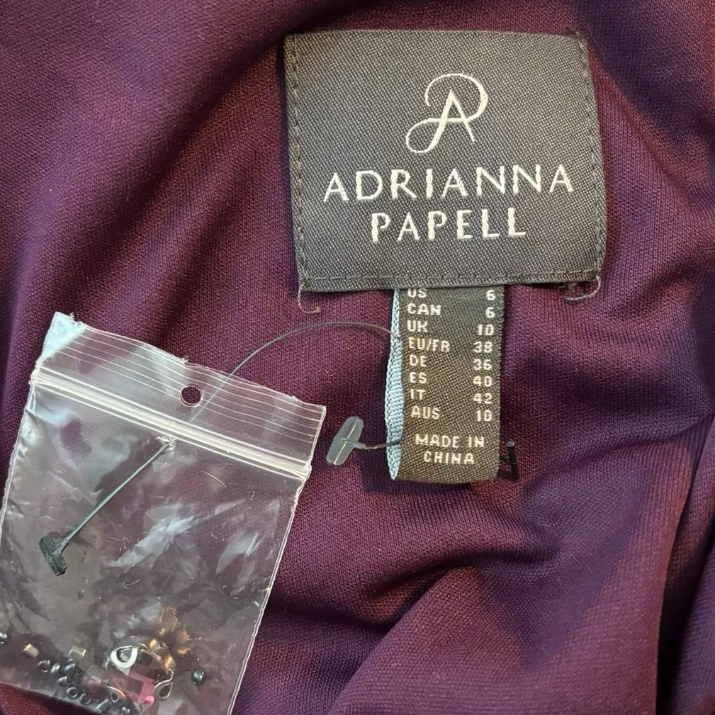 NEW Adrianna Papell Size 6 Formal Gown Prom AP1E206514 Maxi Mother of the Bride - Image 7