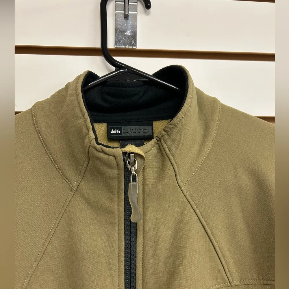 REI Women’s Full Zip Jacket Size L Khaki Size L Pockets EUC Tan Size L - Image 5