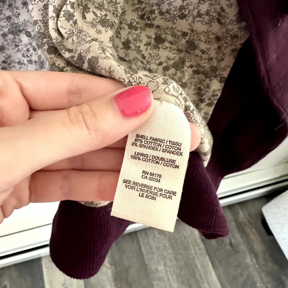 Free People Eggplant Blazer Sz 10 - Image 6