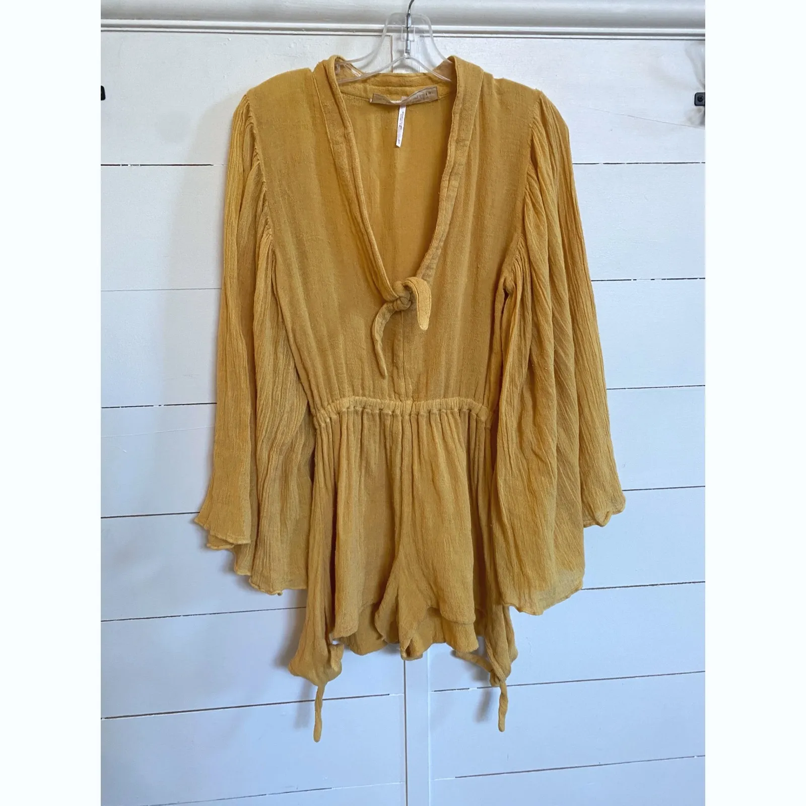 Jen's Pirate Booty Chrysanthemum Romper -‎ Marigold -XS - Image 8