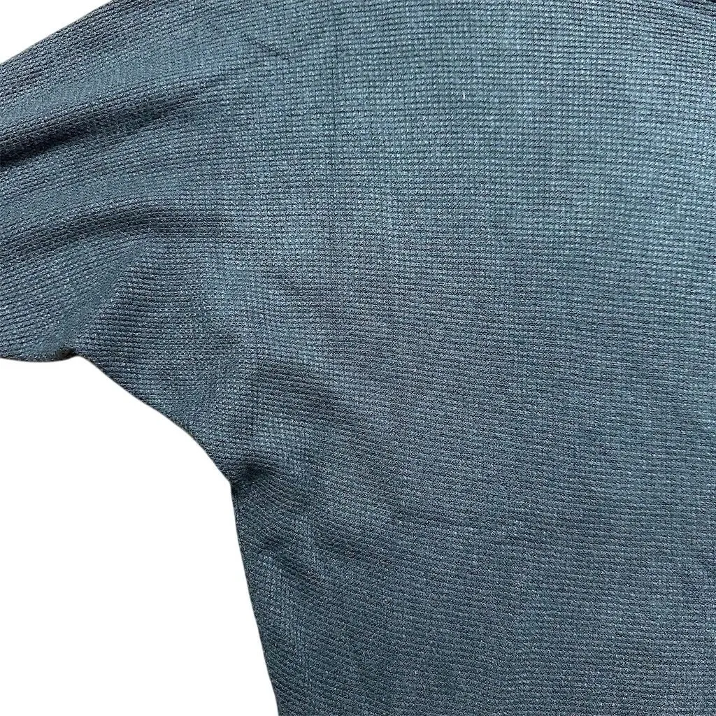 NWT T Tahari Women's Blue Dark Teal Waffle Knit Pullover Sweater S Long Sleeve - Image 2