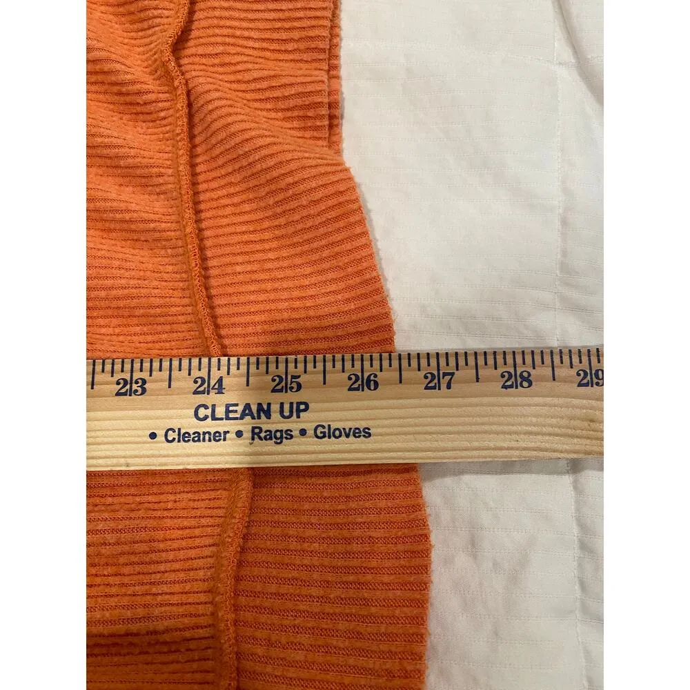 We The Free by Free People Main Squeeze Hacci Sweater Womens Size Medium Orange - Image 11