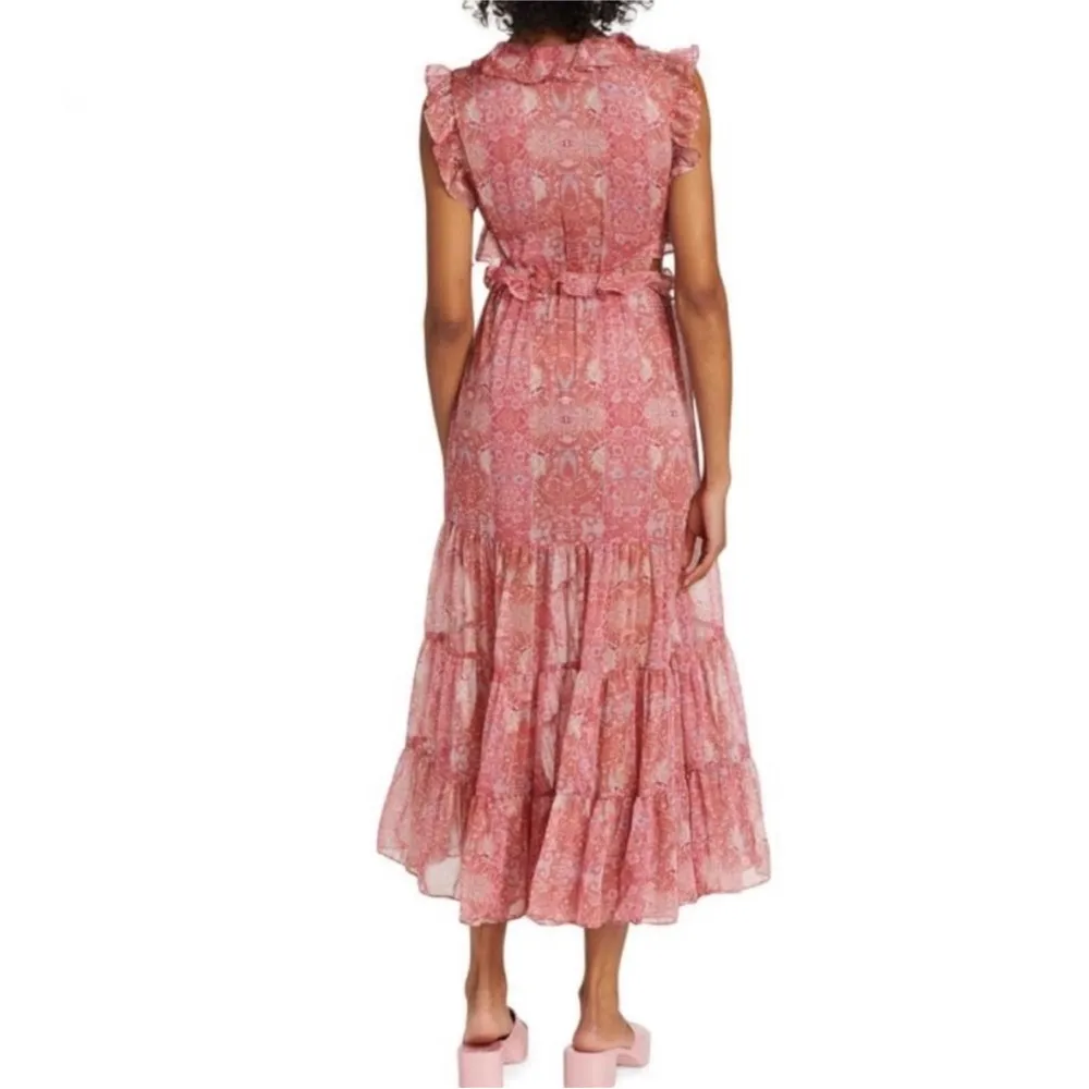 Misa Los Angeles ruffle floral midi dress - Image 8