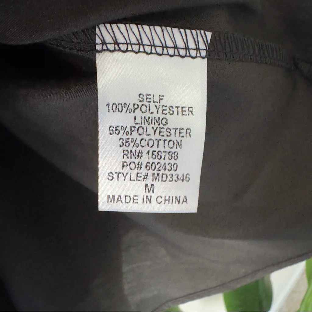 Anthropologie Mable Stylish Black Strapless Mini Little Black Dress LBD flare M - Image 9