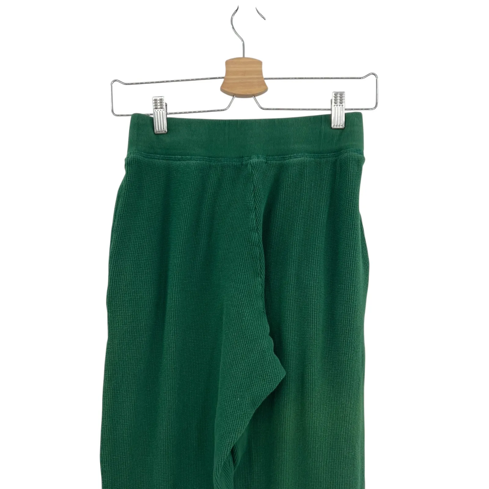 Donni Thermal Henley Sweatpants Joggers Loungewear Hunter Green Size Small - Image 8