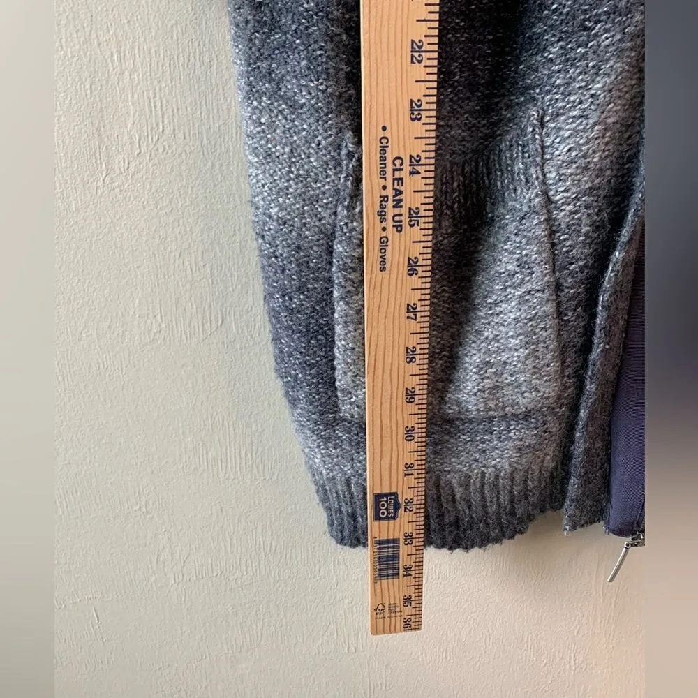 Space-Dyed Blue Zip-Up Sweater size 3 (L)‎ - Image 9