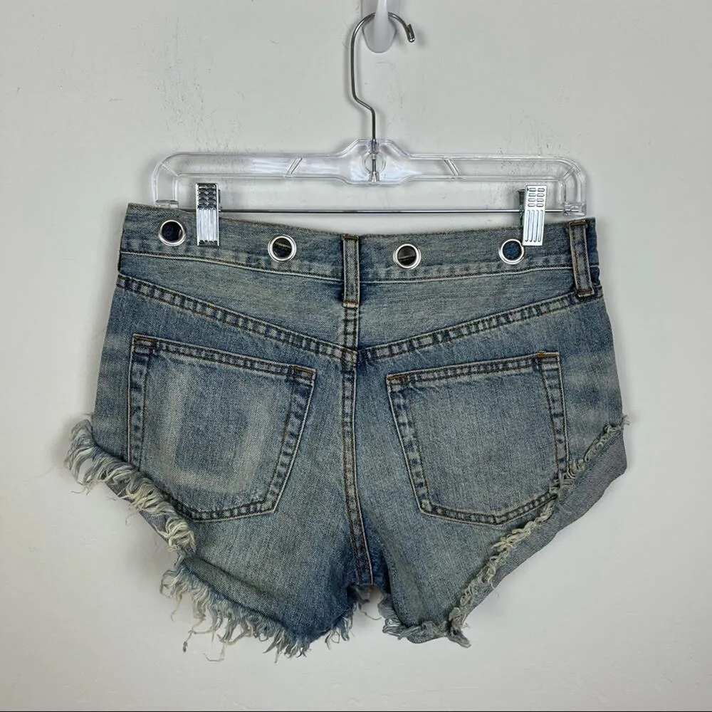 Free People Sashed Relaxed Short in Blue - Image 7