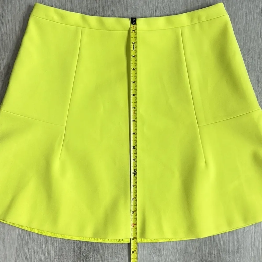 J.Crew • neon a line mini skirt size 8 - Image 8