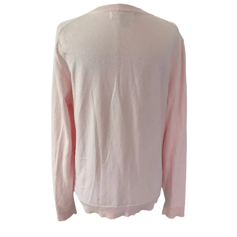 Karen Scott Pink Cardigan Women Size Large | 15-1 - Image 2