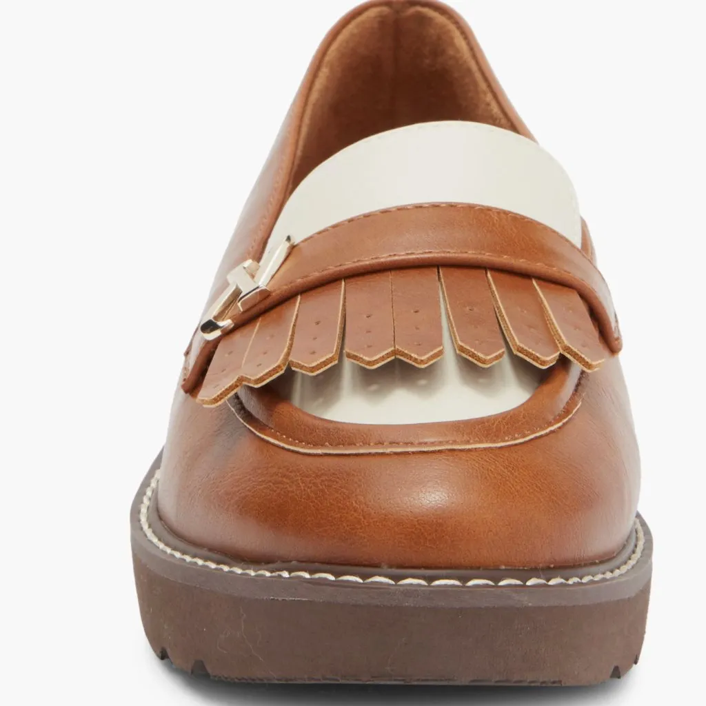 NEW Naturalizer Expert Kilted Platform Loafer  8M, CIDER WHITE - Image 3