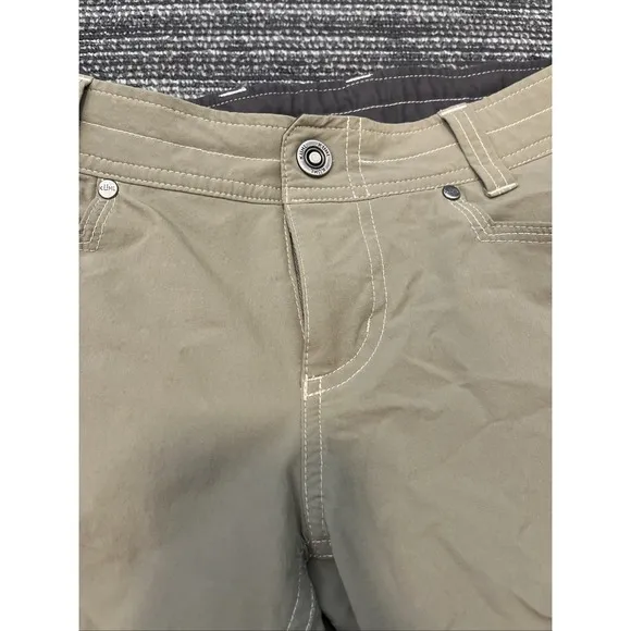 Kuhl Shorts Womens Anika Size 14 Green Hiking‎ Outdoor Lightweight 11" Travel - Image 2