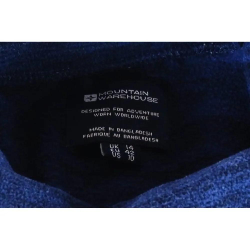 Mountain Warehouse Blue Idris Cowl Neck Thick Fleece Pullover Women’s US 10 - Image 6