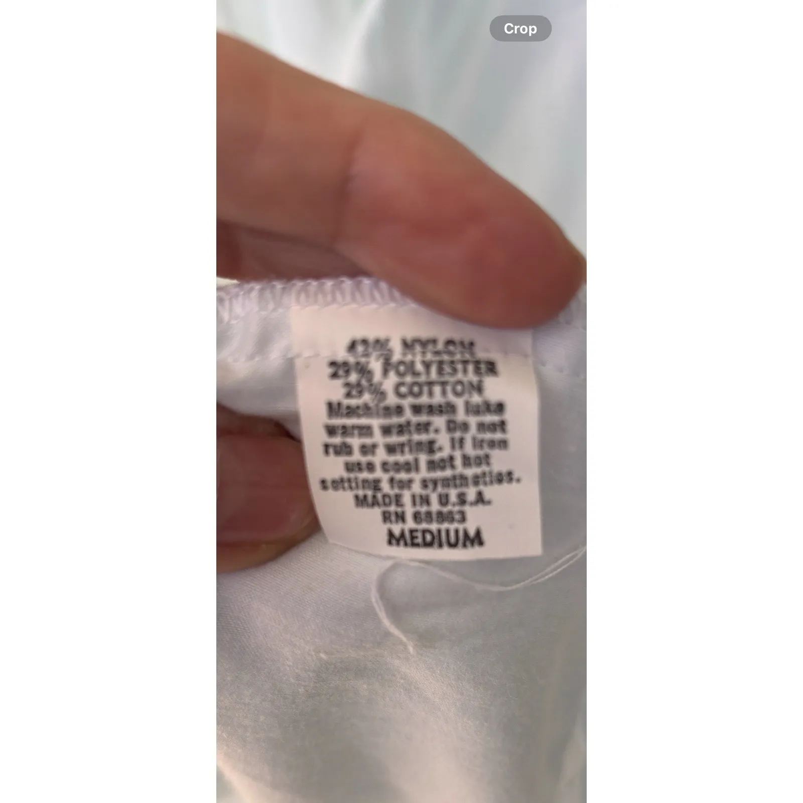 Vtg New Willow Creek Nightgown Cottagecore Romantic Prairie Nylon Cotton Lace Md Blue Size M - Image 6