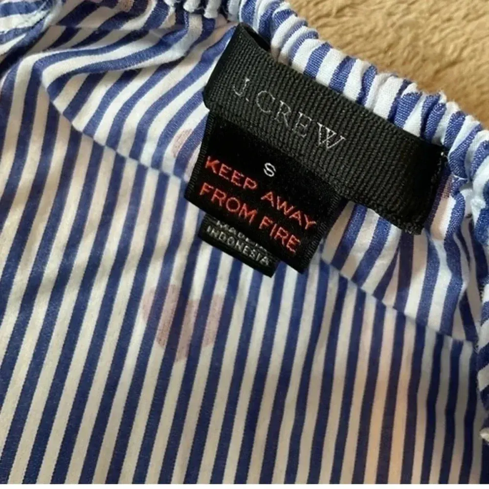 J. Crew | Preppy Chic Intimates & Sleepwear Nightgown Stripes & Hearts Size XXS - Image 6
