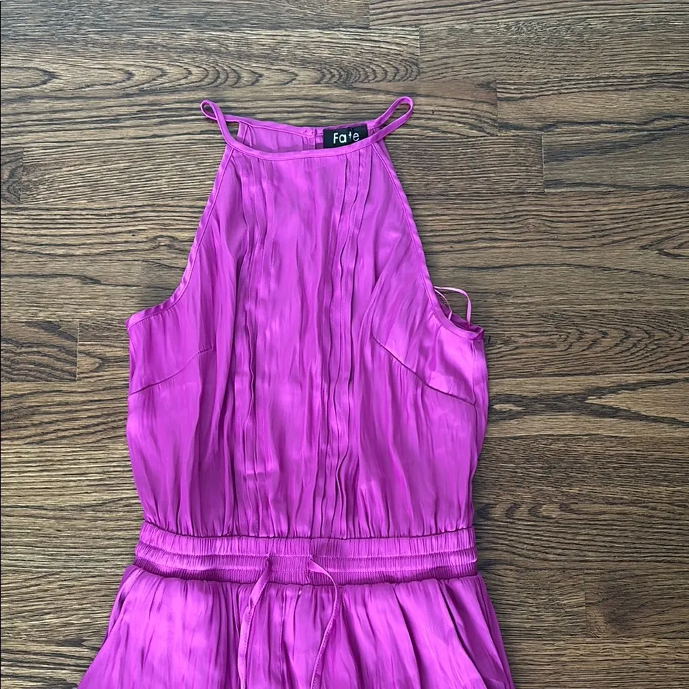 Fate Halter Jumpsuit Pink Size XS - Image 3