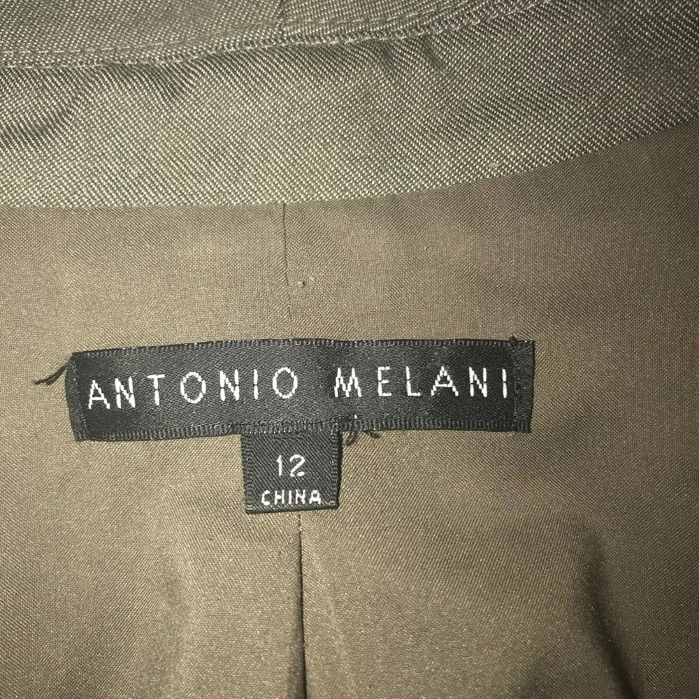 ANTONIO MELANI LIGHT BROWN TIMELESS CHIC NEUTRAL BLAZER SIZE 12 - Image 3