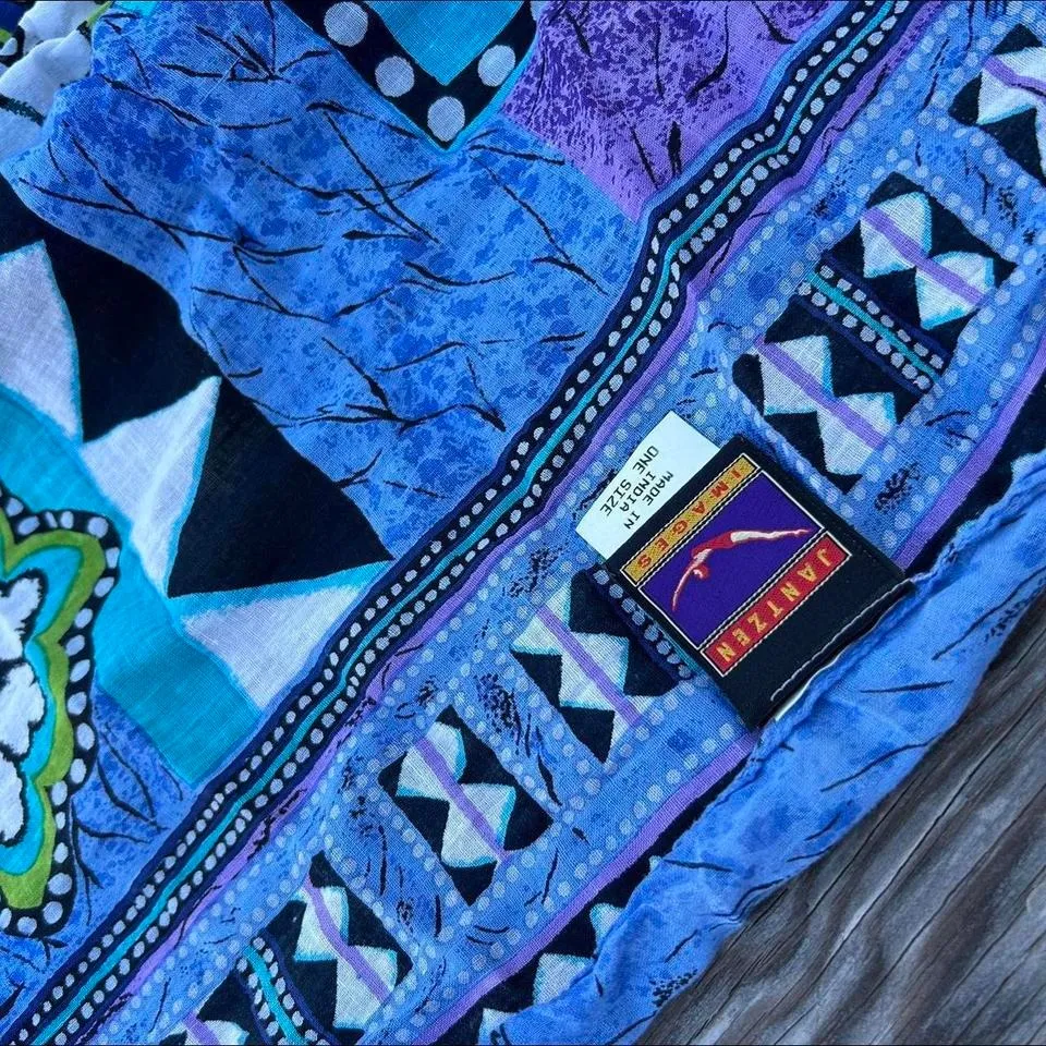Whimsy‎ blue jantzen scarf - Image 4
