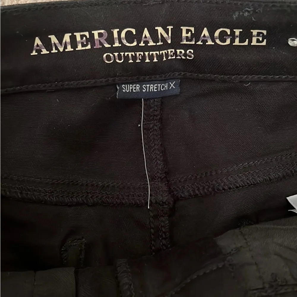 🆕 American Eagle Leather Coated Black Jegging, Size 2 Regular Hi-Rise - Image 8