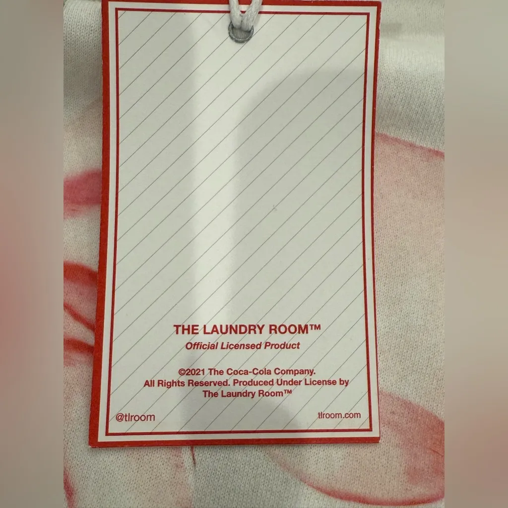 THE LAUNDRY ROOM Diet Coke Pink Bow Oversized Sweatshirt White Size Small - Image 6