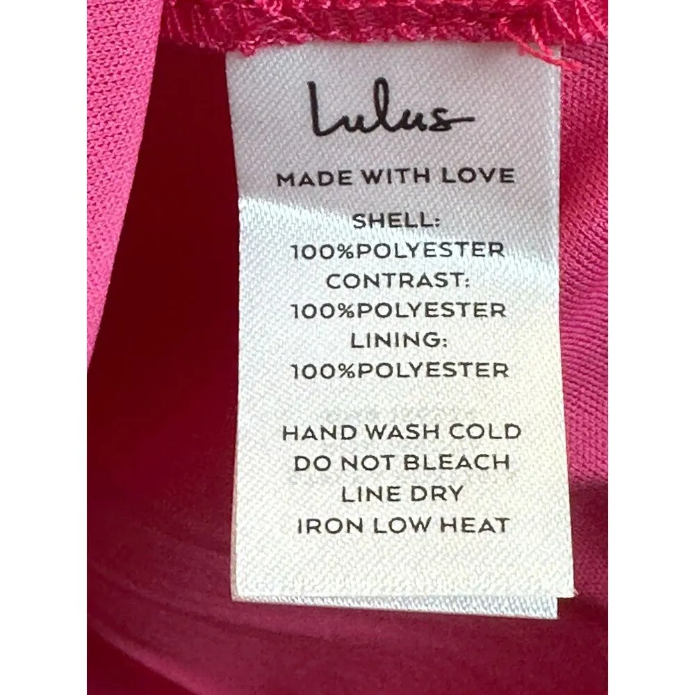 Lulus Women's Size S Hot Pink Extravagant Sequin Strapless Mini Dress NWT - Image 7