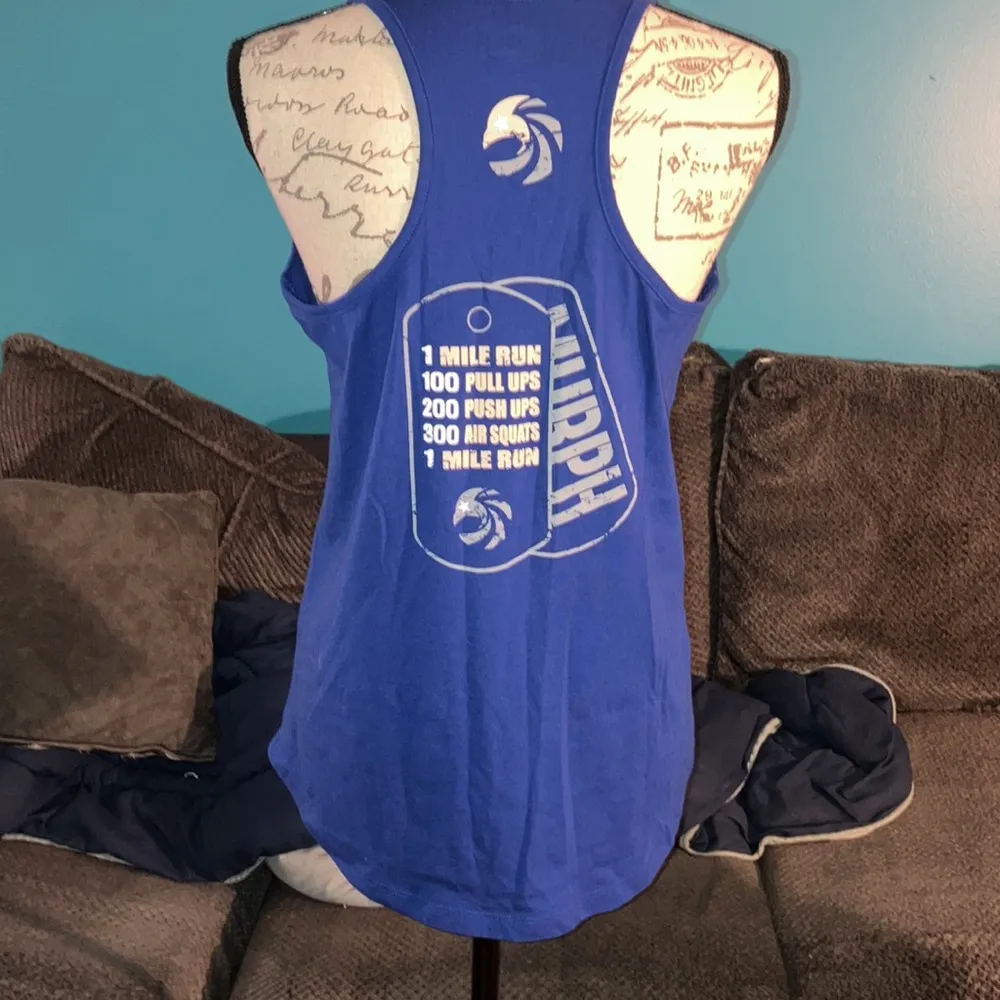 🎉4 for $20 New Era Murph Tank, Large Blue - Image 4