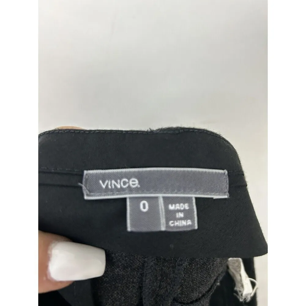 VINCE Woman's size 0 Gray Joggers pants with Faux leather trim detail - Image 5