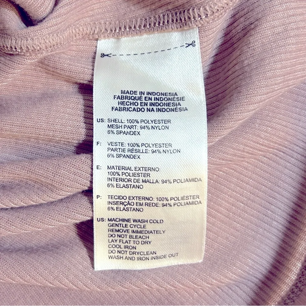 Adidas by Stella McCartney Mesh Panel Top Size S Tan - Image 7