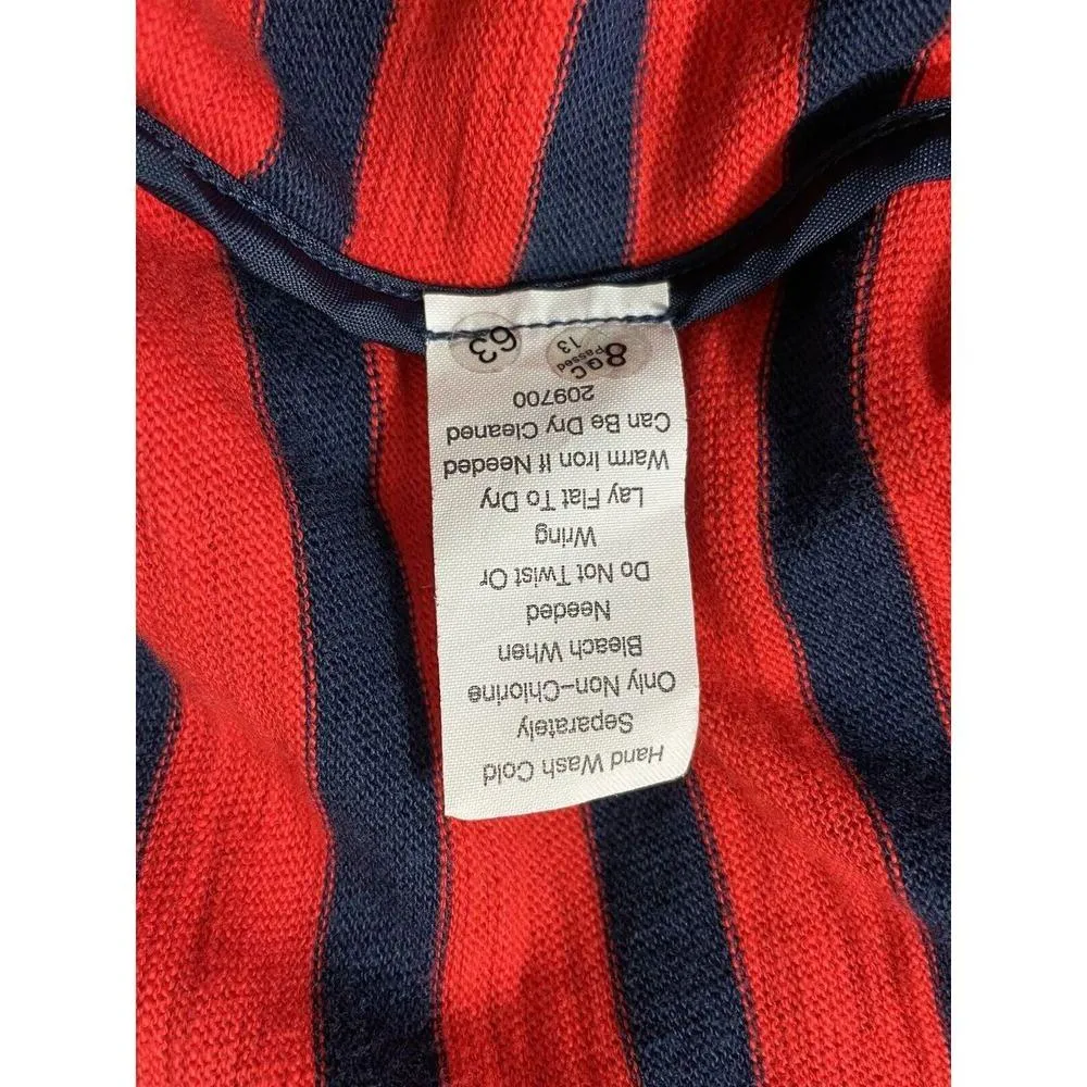 CAbi Yacht Club Jacket Blazer Red/Navy Striped Nautical Style 224 Women's Medium - Image 9