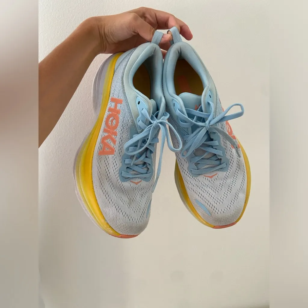 Hoka One One Bondi 8 D Wide Summer Song Size 10 - Image 4