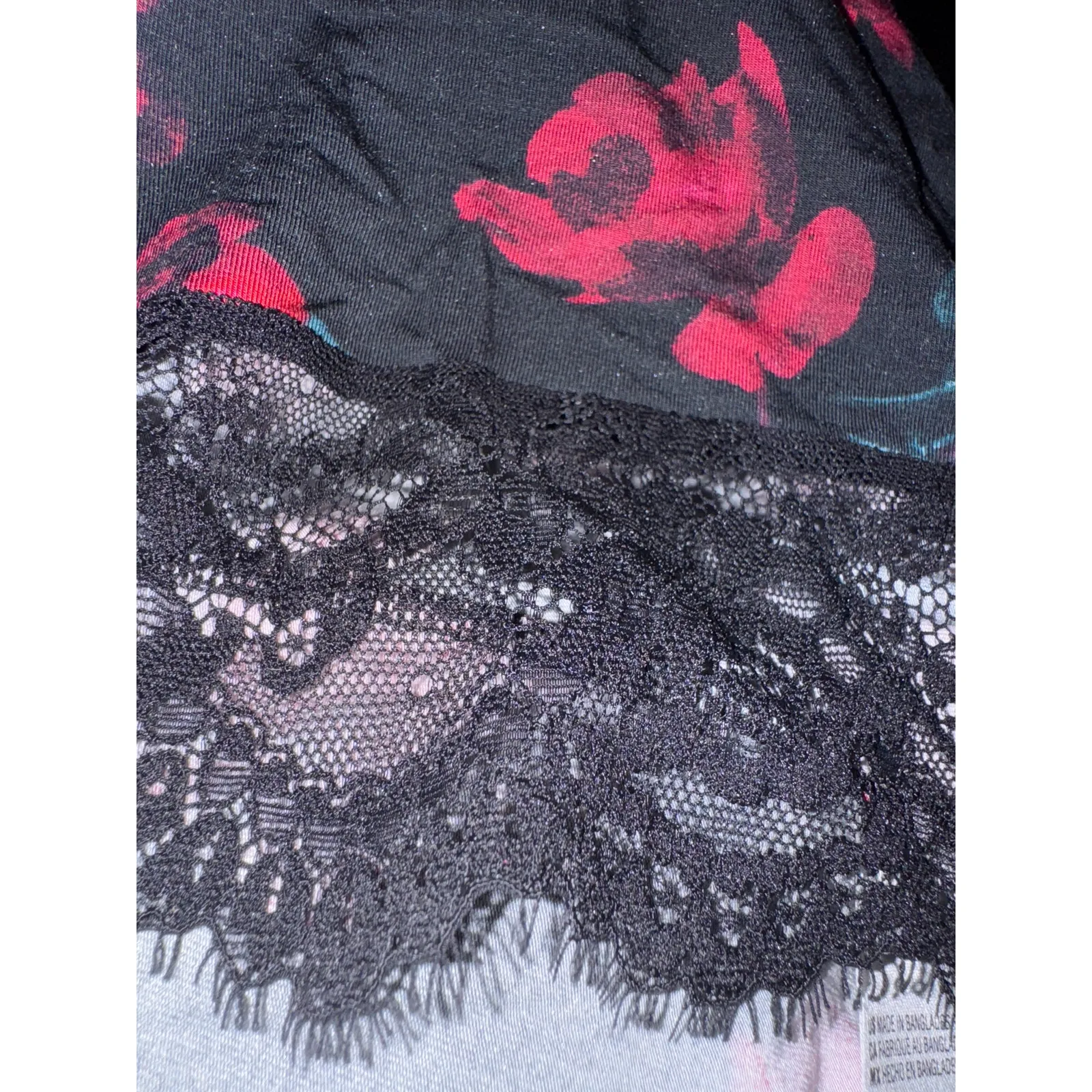 Brand New INC international Concepts Women Size XL Small Peony Black Sleep Dress - Image 9