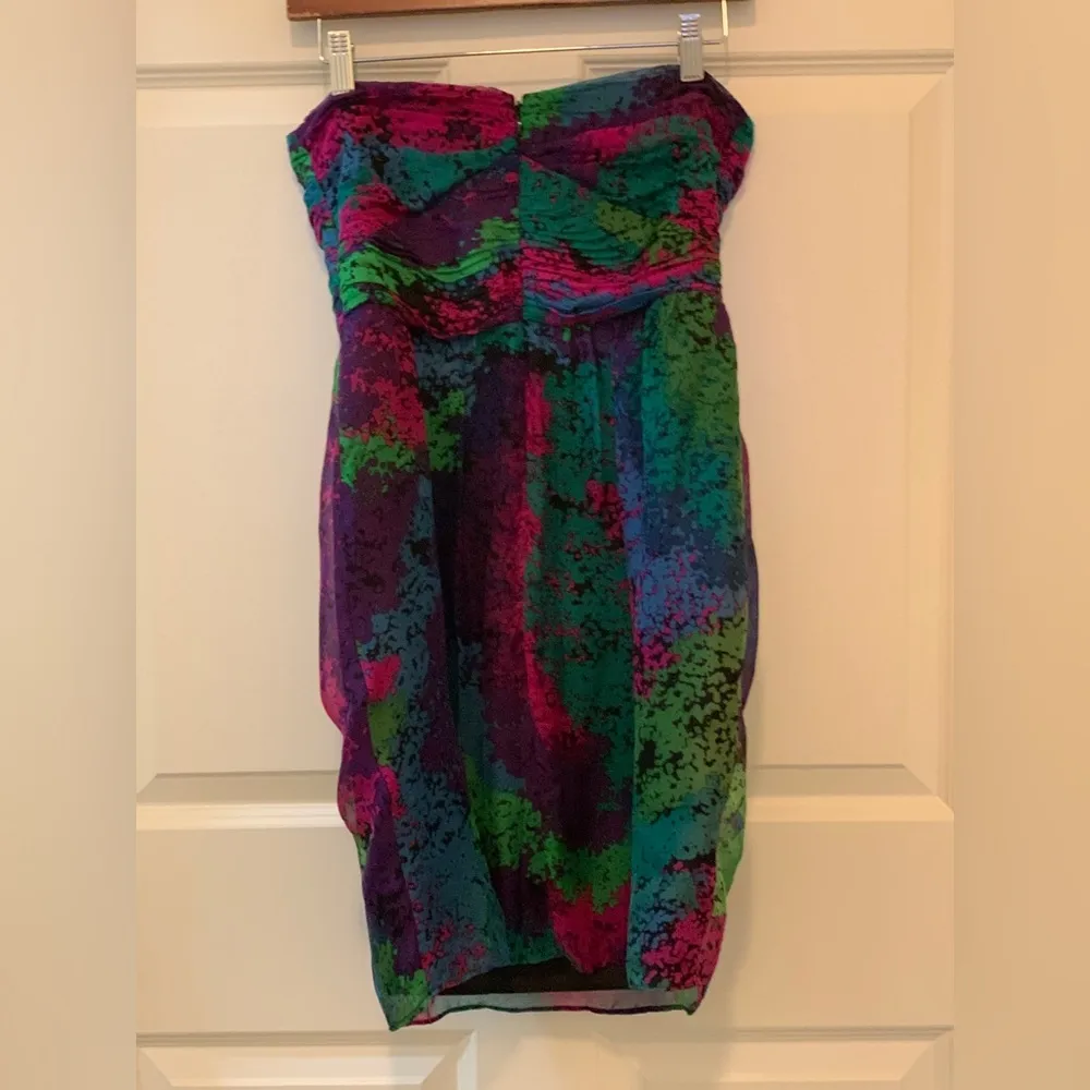 ShoShanna Multicolor Strapless Dress.   Size-6 - Image 3