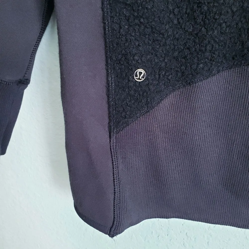 Lululemon Black Sherpa Stand Out Full Zip Jacket - Image 9