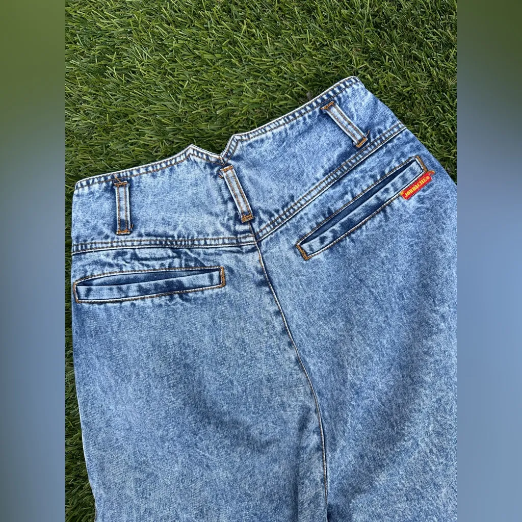 Vintage 1980s Jordache Studio Acid Wash High Waist Jeans - Image 4