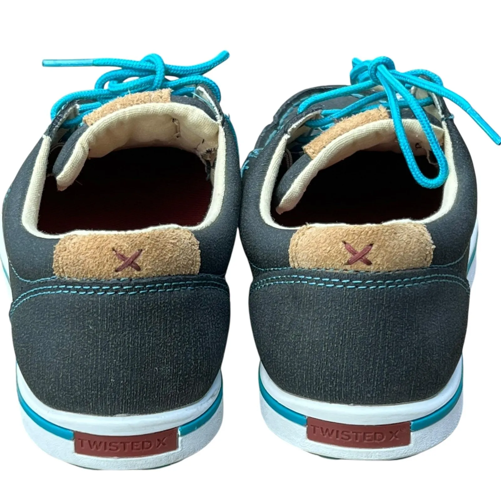 Twisted X Shoes Womens 8.5M Black Leather Blend 85 Casual Moc Toe Lightweight - Image 9