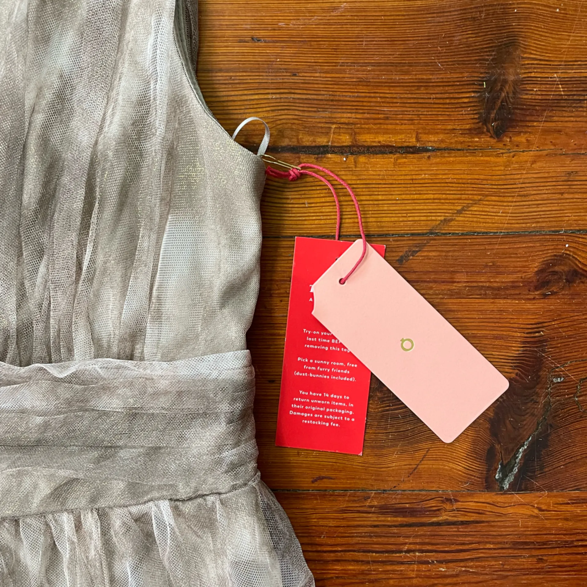 NWT Vow’d Plunge Maxi Dress in Mocha Cloud Tie Dye Boho Ruffle Hem - Image 12