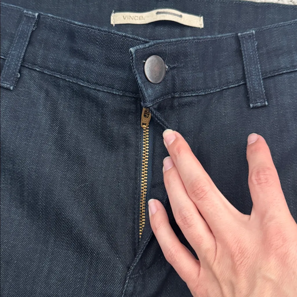 Vince. Fonda Wide Leg Trousers Denim Jeans Nella Wash - Image 7