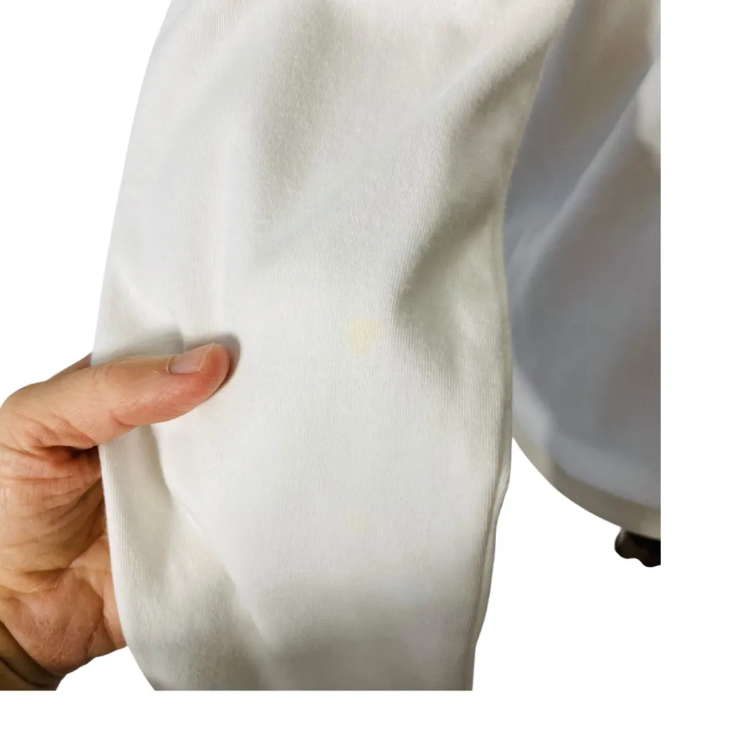 VINTAGE 90s JONES SPORT Ski Lift Tee White Size M - Image 4