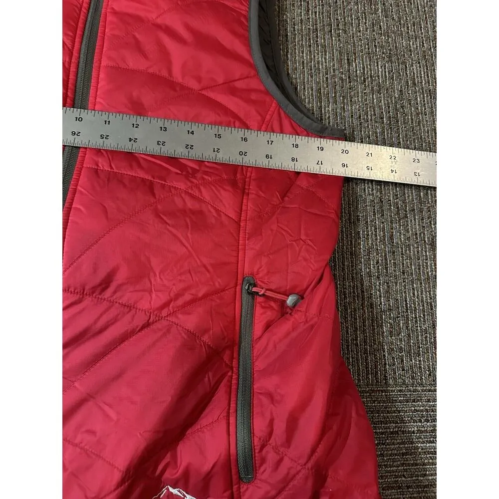 LL Bean Vest Primaloft Quilted Full Zip Winter Cold Item 288310 Misses Medium Red - Image 5