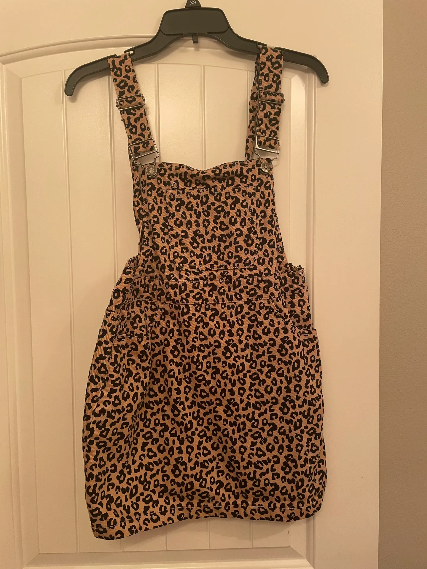 leopard denim dress - Image 3