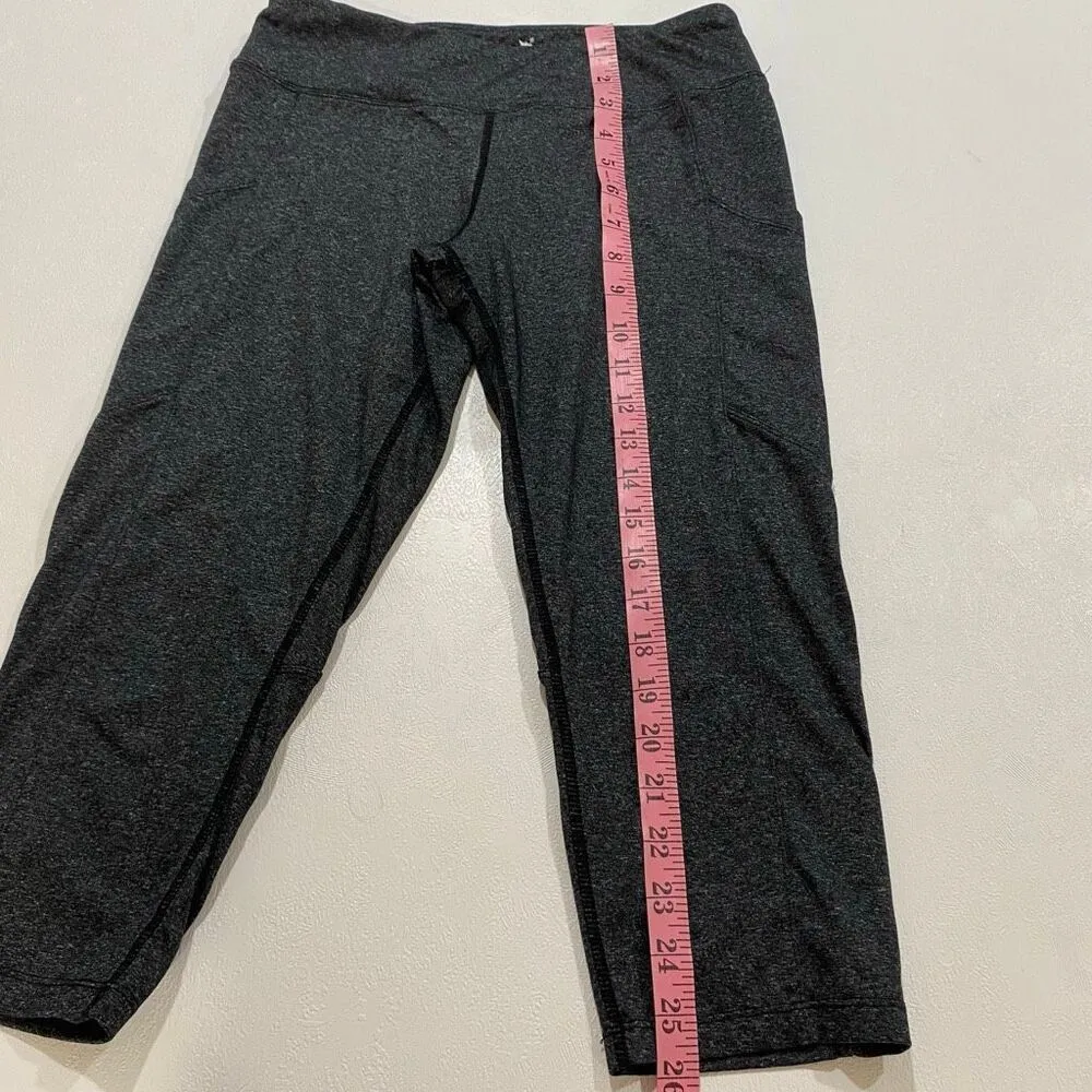 Baleaf Gray Capri Leggings with Pockets Size M - Image 5