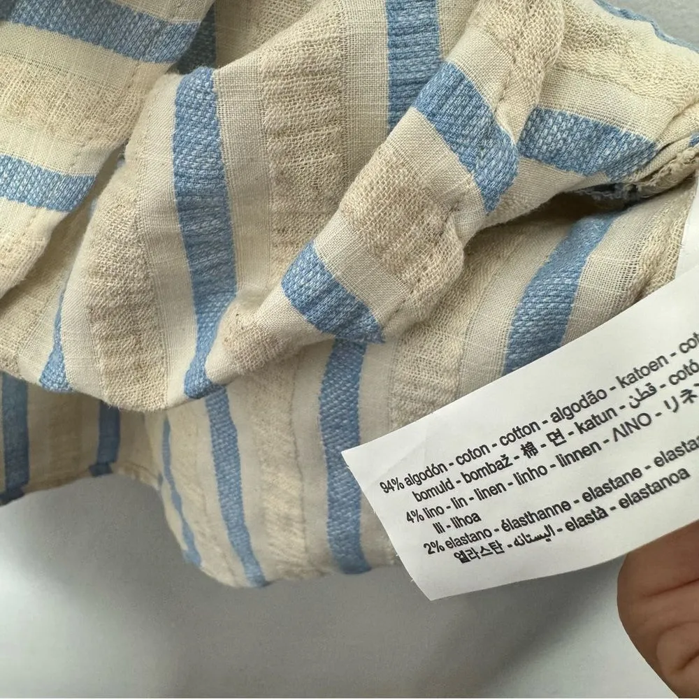 Zara linen blend wrap dress size small - Image 7