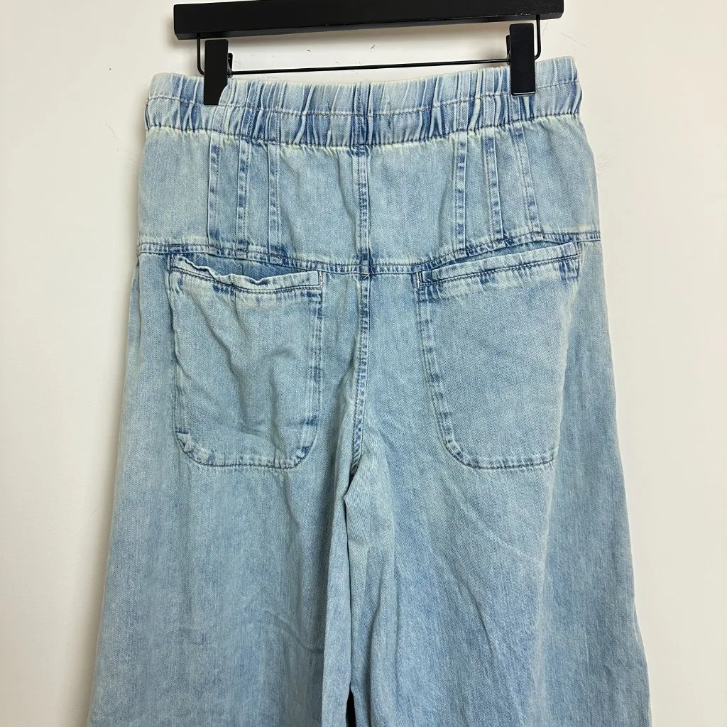 FREE PEOPLE We The Free Forget Me Knot Pull-on Jeans in Wash Lake Break Medium - Image 8