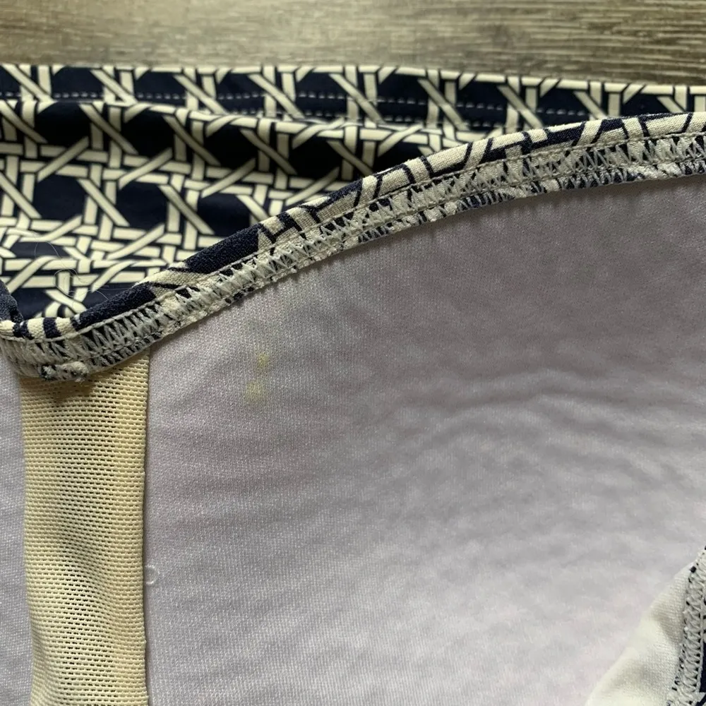 Bond Eye Australia Tankini Two Piece Blue & White Geometric Swimsuit 6 D/DD - Image 9