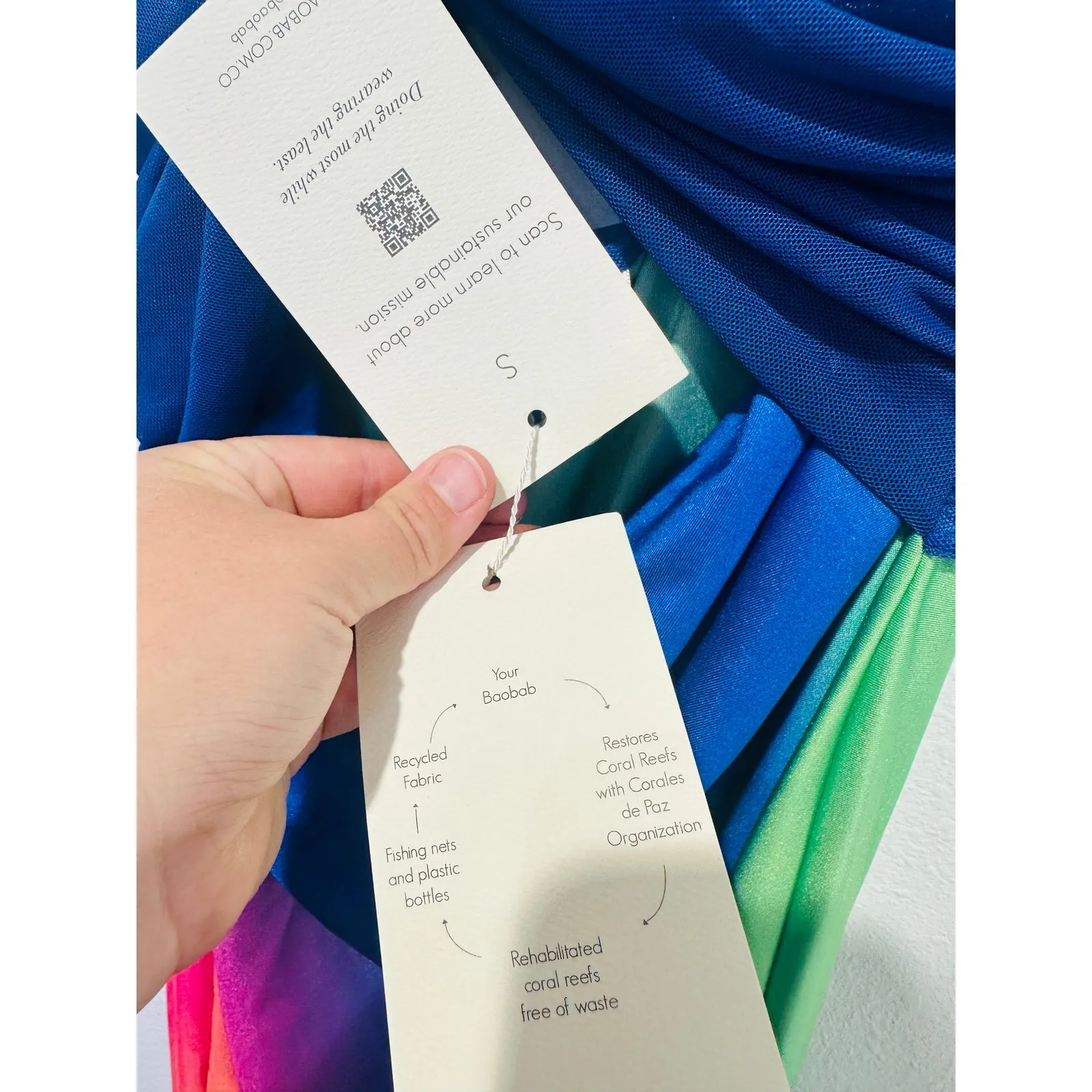 NWT BAOBAB Multicolor Ombre One Shoulder Front Cutout Eliza Maxi Dress Size S - Image 15