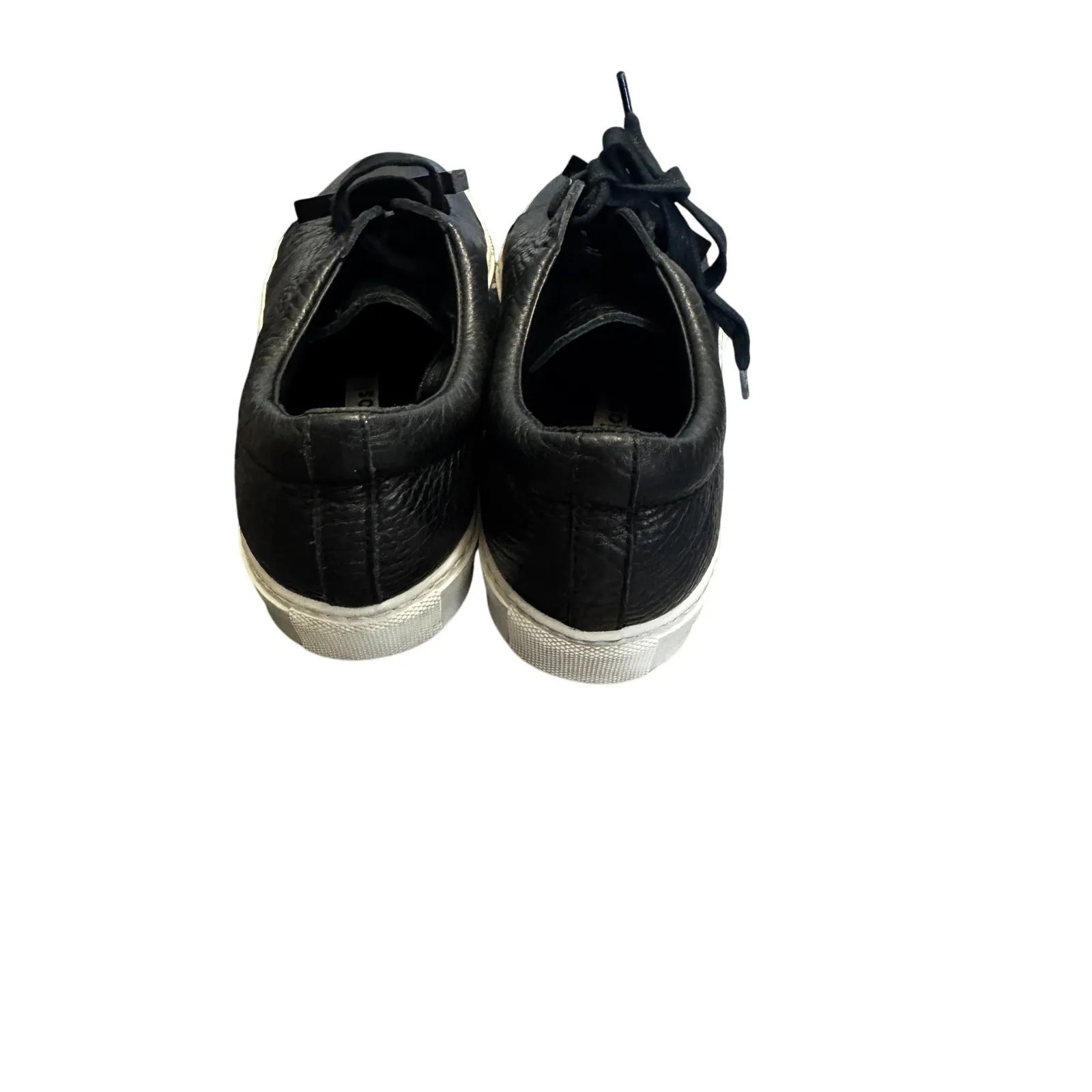 Acne Studios Face Plaque Sneakers Black Leather Women’s 38 - Image 4