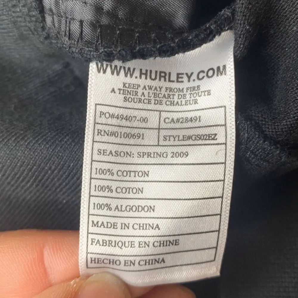 Hurley Black Zipper Mini Skirt Size XS - Image 5